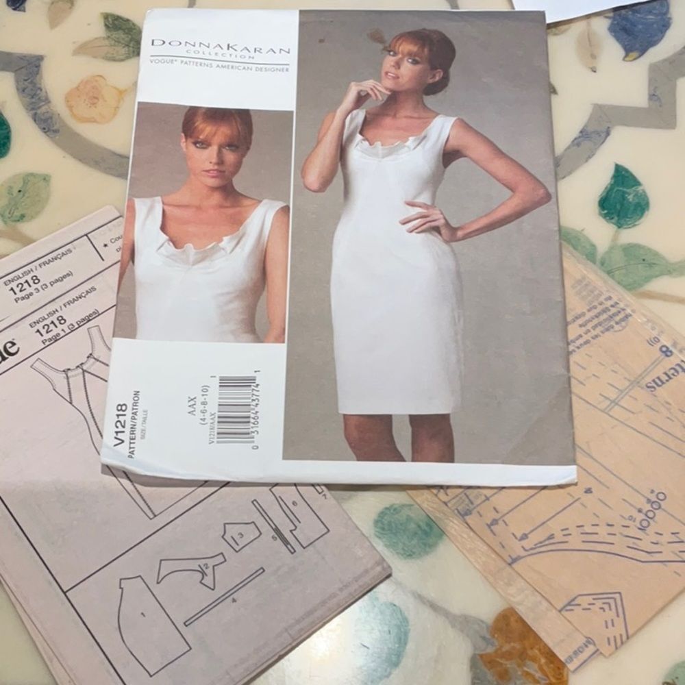 Vogue pattern, 1218, Donna Karan Collection.